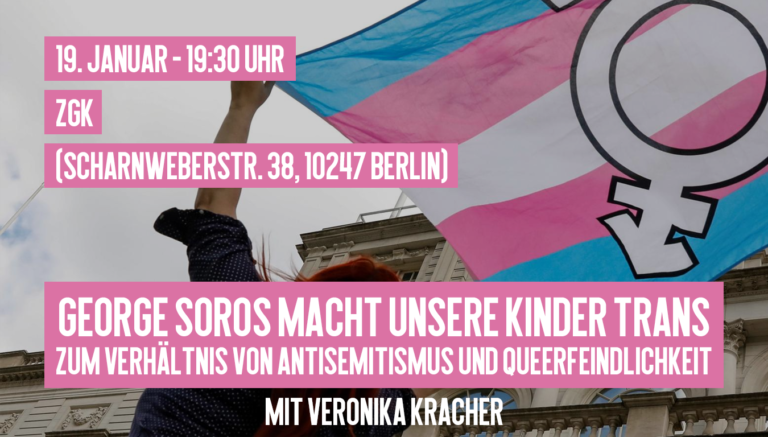 Georg Soros macht unsere Kinder trans Banner
